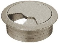 Кабель-канал  60mm пластин, цвет нерж. сталь