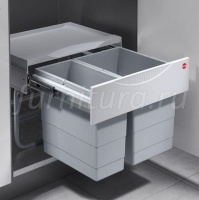 Система сортировки мусора "Space Saving Tandem S", на фасад от 500мм