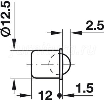 Защелка шариковая латунь l 50 мм артикул 3150brass