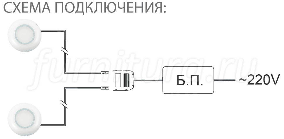 Комплект для подключения светодиодных светильников