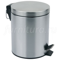 GB-5L(М) Мусорный бак Ksitex с педалью 5л, матовая сталь