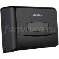 Ksitex ТН-8125B Держатель бумажных полотенец, Z-cл-е,пласт,черн.
