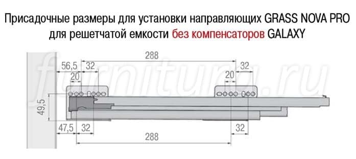 Направляющие грасс схема монтажа