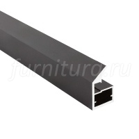 LINEA Профиль рамочный узкий, с наклонной ручкой, черный (анод), L-2700
