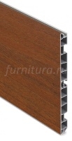 Цоколь пластиковый R4600 L 4м H=150, цвет грецкий орех noce serafino,пог.м.