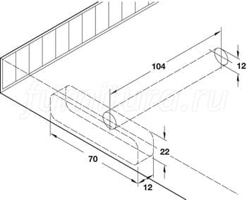 Полка скрытого крепления form