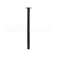 Левадия опора для стола круглая D51, H820+18 мм, черный (RAL 9005, муар)