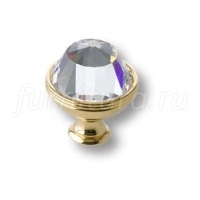 0Z5738.000.00 Ручка кнопка с кристаллом Swarovski эксклюзивная коллекция, глянцевое золото