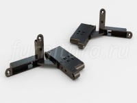 Комплект креплений D-Hinge для фасада из узкой алюминиевой рамки