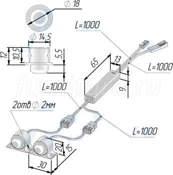 Выключатель сенсорный диммируемый врезной хром матовый 12 24v 36 72w артикул sw1 ts fm 1mcr