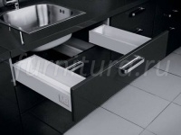 Выдвижной ящик Модерн Бокс Выдвижной ящик под мойку с полным выемом L-450, H-83 мм, серый
