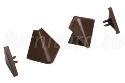 KA.10.04 Комплект угловых элементов и заглушек для треугольных бортиков AA.101 и AA.102, цвет  коричневый