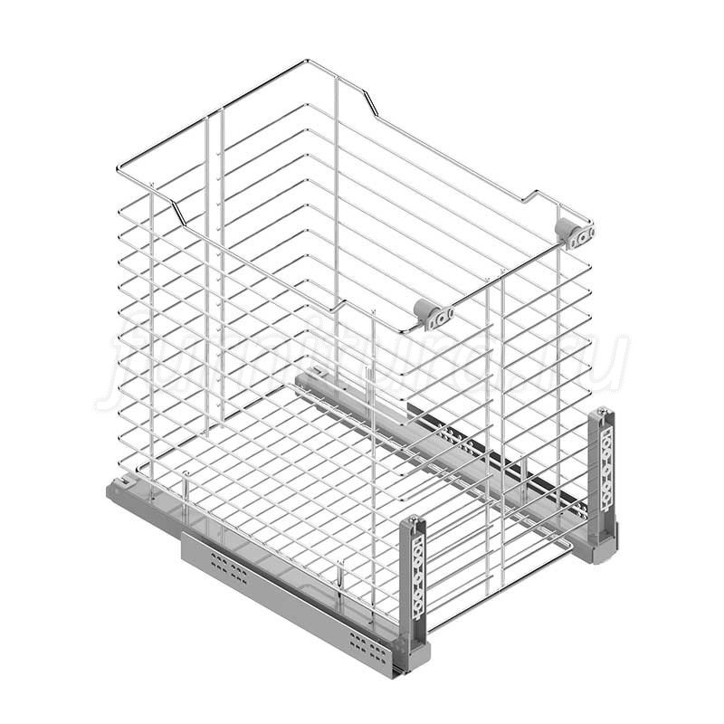 Выдвижная корзина для белья в шкаф 300 мм