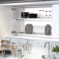 Сушка Ellite 2-уровневая в базу 450/16, с рамкой, поддон 1 шт, хром