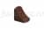1003/732 Уголок-крепление каркаса с 2-мя отверстиями и крышечкой, цвет темно-коричневый (за 100 штук)