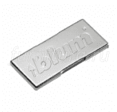 Заглушка с логотипом "BLUM" на плечо петли Clip t. B. для тонк. двер 110°, н.вх. 155°, Cristallo
