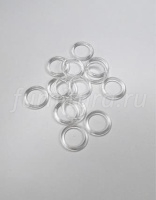 Пластиковое кольцо, прозрачное  12x3,0mm