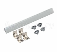 Комплект LED профиля 1616 L=2000мм, с матовым рассеивателем, заглушками 4 шт, крепежом 4 шт, накладн