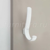 VERSA Крючок двухрожковый белый матовый
