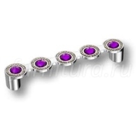 EM-601 CHROME-PURPLE Ручка скоба, 128 мм