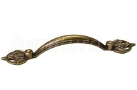 Ручка-скоба 96мм, отделка бронза античная "Флоренция"