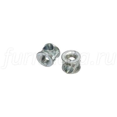 Бочонок стяжки конической d.15mm, h.13mm, M8 для 16 мм ДСП (за 100 штук), отделка цинк
