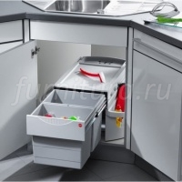 Система вращающаяся выдвижная "Rondo-Comfort" 1x20л, 2x10л, 1х12,5л на фасад от 450мм