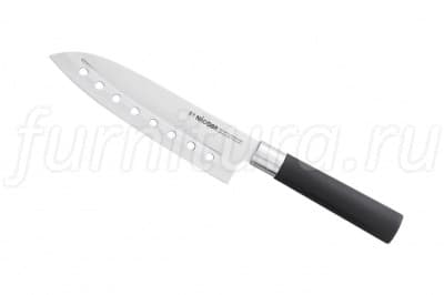 722912 Нож Сантоку с отверстиями, 17,5 см, NADOBA, серия KEIKO