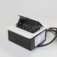 Встраиваемый блок розеток Sete, 1*220, 1 USB, 1 typeC, с кабелем, белый