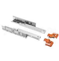 Направляющие MODERN SLIDE 600 мм полное выдвижение PUSH-TO-OPEN