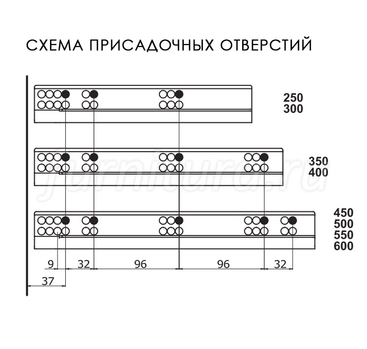 Направляющие скрытого монтажа самет схема монтажа