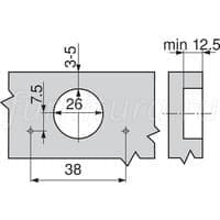 Монтаж мебельной петли 26 мм