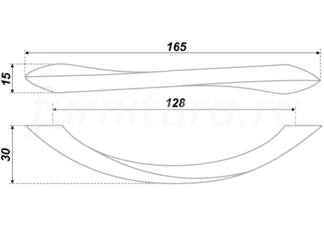 Мебельная ручка rs037cp 4 128