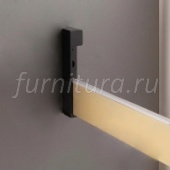 VOGUE Штанга прямоугольная 30х8, с демпфером, золото мат., L-3000