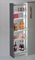 Комплект выдвижной колонны Hafele Brilliant, в базу 450 мм, высота 1600-2000 мм, 5 корзин, покрытие