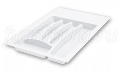 AT81023N4050 Лоток пластиковый для столовых приборов в модуль 400 мм, цвет белый