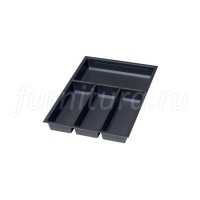 Лоток для столовых приборов для ящиков Blum Legrabox в базу 400мм, черный матовый