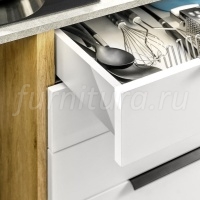 Выдвижной ящик AXIS PRO L-550мм, H84мм, белый, с доводчиком