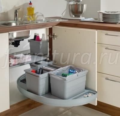 Угловая система хранения для кухни