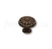 013035o Ручка кнопка классика, латунь, античная бронза
