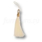 TASSEL GOLD-WHITE Кисточки для мебельных ручек, глянцевое золото