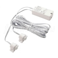Датчик движения (PIR), 2 датчика, белый, 220V, 250W