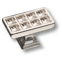 15.349.00.SWA.07 Ручка кнопка с кристаллами Swarovski эксклюзивная коллекция, глянцевый хром