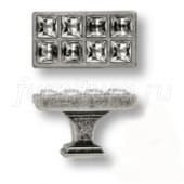 15.349.00.SWA.16 Ручка кнопка с кристаллами Swarovski эксклюзивная коллекция, античное серебро