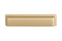 Ручка-ракушка 96мм, отделка золото матовое