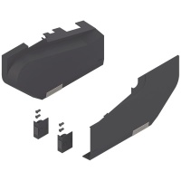 Комплект заглушек, кнопок и амортизаторов Aventos HS Servo-Drive Blum темно-серый