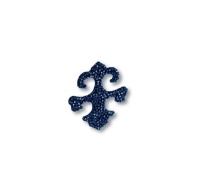 702810-001BBL Swarovski elements Декоративная накладка Valentina, цвет синий