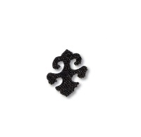 702810-012280 Swarovski elements Декоративная накладка Valentina, цвет чёрный