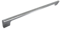 Ручка-скоба L320мм, Aphrodita с прозрачными вставками,никель